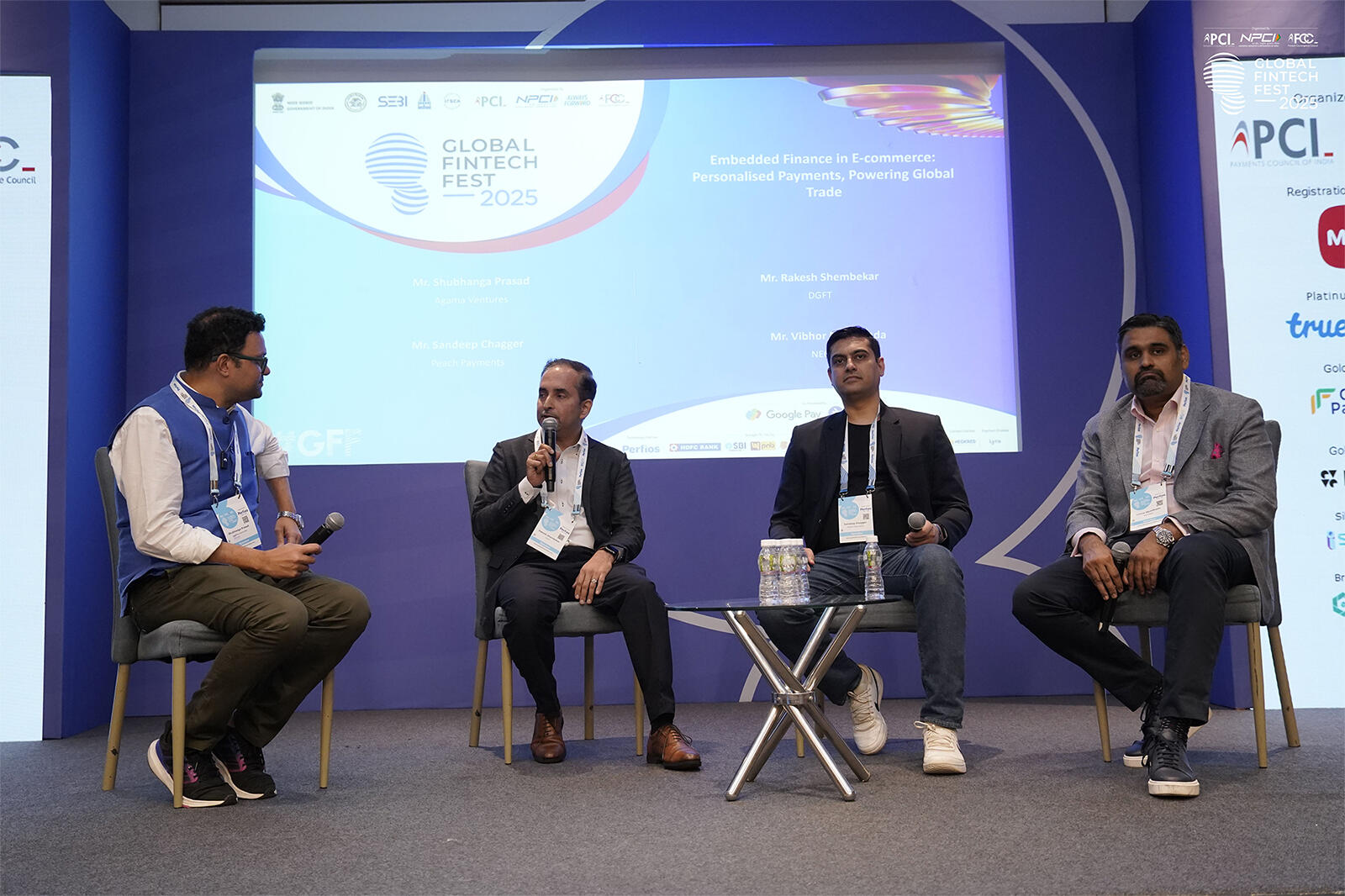 Global Fintech Fest 2025にてパネルディスカッションを行うラケシュ