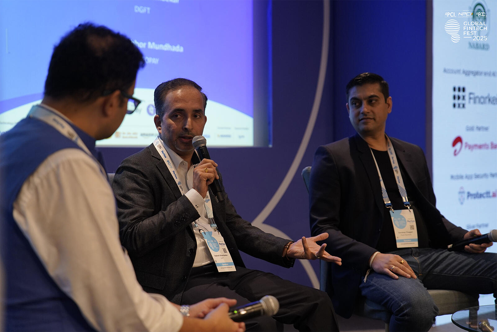 Global Fintech Fest 2025にてパネルディスカッションを行うラケシュ
