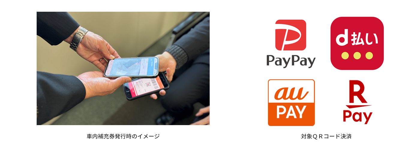 車内補充券発行時のイメージなど